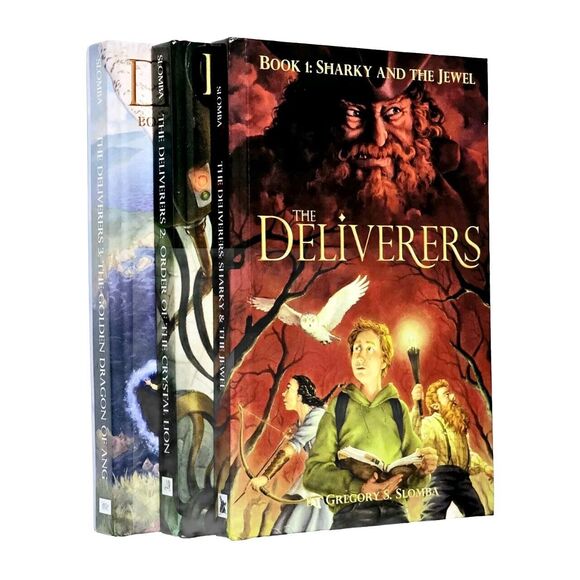 The Deliverers Sharky and the Jewel Series HC Books 1 2 & 3 AUTHOR SIGNED SLOMBA - Picture 2 of 13